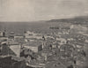 TRIESTE. The town and the harbour. Italy 1895 old antique print picture