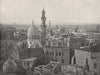 CAIRO. General view of the city. Egypt 1895 old antique vintage print picture