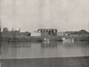 LUXOR. View from the opposite bank, showing temple. Egypt 1895 old print