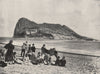 GIBRALTAR. View of the rock from the sea. Gibraltar 1895 old antique print