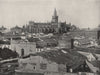 SEVILLE. General view, showing the cathedral. Spain 1895 old antique print