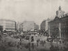 MADRID. The Puerta del Sol. Spain 1895 old antique vintage print picture