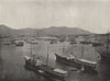 PALERMO. General view of the Port. Italy 1895 old antique print picture