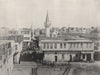 SUEZ. View in the old town. Egypt 1895 antique vintage print picture