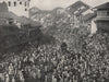 BOMBAY (MUMBAI) . A great native procession. India 1895 old antique print