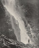 DEHRADUN. A waterfall in the hill district. India 1895 old antique print