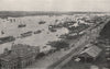 CALCUTTA (KOLKATA) . View from the Hooghly Bridge. India 1895 old print