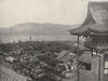 KYOTO. View from the hills. Japan 1895 old antique vintage print picture