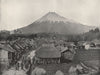 FUJIYAMA. The Sacred Mountain, from Jedzumi village. Japan 1895 old print