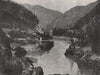 THE ROCKIES. Frazer Cañon, Carriboo road bridge, Spuzzum. British Columbia 1895