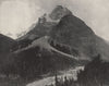 THE ROCKIES. Mount Stephen. British Columbia 1895 old antique print picture