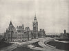 OTTAWA. The Canadian Houses of Parliament. Ontario 1895 old antique print