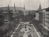 MONTREAL. Victoria Square. Quebec 1895 old antique vintage print picture