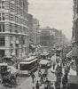 NEW YORK. Broadway, near the post office. New York 1895 old antique print