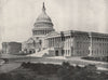 WASHINGTON. The Capitol. Washington DC 1895 old antique vintage print picture