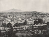 PUEBLA. View from the cathedral. Mexico 1895 old antique vintage print picture