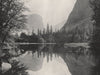YOSEMITE VALLEY. The Mirror Lake. California 1895 old antique print picture