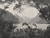 MILFORD SOUND. A Glimpse of the Mountain-Girt waters. New Zealand 1895 print