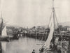 HOBART. Port Hobart. Tasmania 1895 old antique vintage print picture