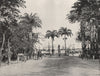 MAURITIUS. Labourdonnais Square, Port Louis 1895 old antique print picture