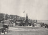 BRIGHTON. Entrance to the aquarium, showing the chain pier. Sussex 1895 print