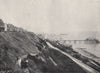 FOLKESTONE. View showing the Lees and the pier. Kent 1895 old antique print