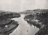 WHITBY. General view of the town. Yorkshire 1895 old antique print picture