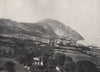 PENMAENMAWR. The town, the mountain, and the sea. Wales 1895 old antique print