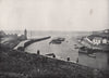 PORTHLEVEN. The harbour and look-out. Cornwall 1895 old antique print picture