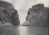 CARRICK-A-REDE. The rope bridge across the chasm. Ulster 1895 old print