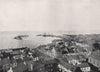 DONAGHADEE. View from the Church Tower, showing harbour. Ulster 1895 old print