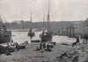 TENBY. In the harbour. Wales 1895 old antique vintage print picture