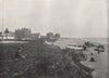 BEXHILL. The hotels and the beach. Sussex 1895 old antique print picture