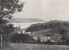 LLANSTEFFAN. The village and the castle-crowned Hill. Wales 1895 old print