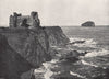 NORTH BERWICK. Tantallon Castle and the Bass Rock. Scotland 1895 old print