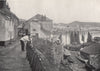 NEWLYN. View of the village and the harbour. Cornwall 1895 old antique print