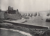 PEEL. The old Castle and Harbour. Isle of Man 1895 antique print picture