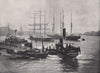 NEWCASTLE-ON-TYNE. View on the Tyne. Northumberland 1895 old antique print