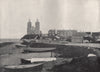 RECULVER. The village and the Reculver towers. Kent 1895 old antique print