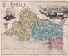 BOUCHES-DU-RHÔNE. Département. Marseille. Thiers. VUILLEMIN 1879 old map