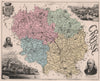 CREUSE. Département. ‍Guéret. Aubusson. Sandeau. d'Aubusson. VUILLEMIN 1879 map