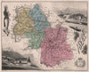 ISÈRE. Département. Grenoble. La Grand Chartreuse. Barnave. VUILLEMIN 1879 map