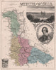 MEURTHE-ET-MOSELLE. Département. Nancy. Callot. VUILLEMIN 1879 old antique map