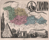 MOSELLE. Département. Metz. Ney. VUILLEMIN 1879 old antique map plan chart