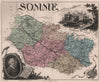 SOMME. Département. Chateau de Ham. Gresset. VUILLEMIN 1879 old antique map