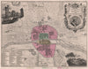 MEDIEVAL PARIS 1180. Hotel de Vauvert. Tour de Nesle. VUILLEMIN 1879 old map