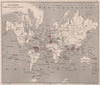 Planisphère indiquant les Colonies Françaises'. French. VUILLEMIN 1879 old map