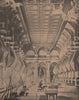 PARIS COMMUNE 1871 La salle du trone occupée par la compagnie des Lascars c1873