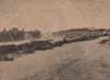 PARIS COMMUNE 1871. Pont de l'Ile de la Grande-Jatte (12 Avril 1871) c1873