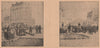 PARIS COMMUNE 1871. Barricade Place Enfer.Arago Raspail Denfert-Rochereau c1873